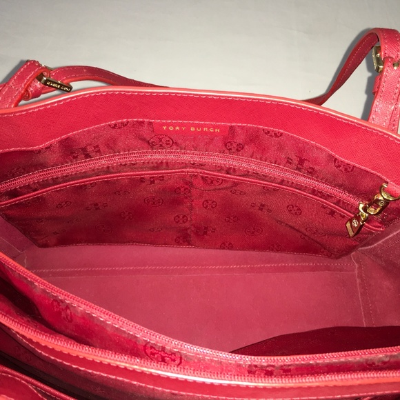 TORY BURCH Large York Tote Red - Picture 7 of 12